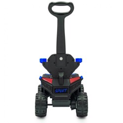 Detské elektrické odrážadlo Baby Mix Ruggy s vodiacou tyčou modré (POŠKODENÝ OBAL) Červená #3