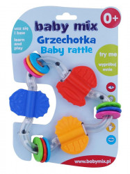 Detské hrkálka Baby Mix farebný osmička podľa obrázku