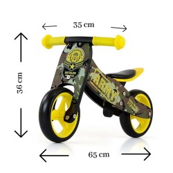 Detské multifunkčné odrážadlo bicykel 2v1 Milly Mally JAKE Army zelená #3