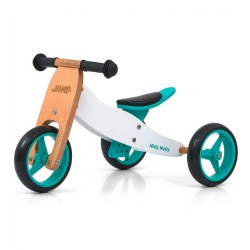 Detské multifunkčné odrážadlo bicykel 2v1 Milly Mally JAKE Classic Mint zelená