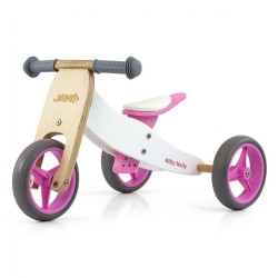 Detské multifunkčné odrážadlo bicykel 2v1 Milly Mally JAKE Classic Pink ružová