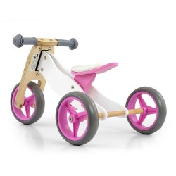 Detské multifunkčné odrážadlo bicykel 2v1 Milly Mally JAKE Classic Pink ružová #2