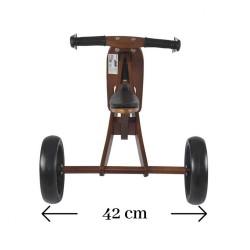 Detské multifunkčné odrážadlo bicykel 2v1 Milly Mally JAKE Dark Natural hnedá #5