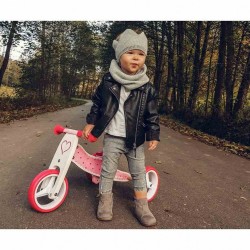 Detské multifunkčné odrážadlo bicykel 2v1 Milly Mally JAKE Dark Natural hnedá #8