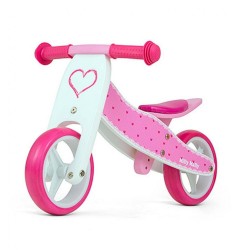 Detské multifunkčné odrážadlo bicykel 2v1 Milly Mally JAKE Hearts ružová #1