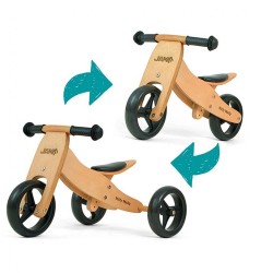 Detské multifunkčné odrážadlo bicykel 2v1 Milly Mally JAKE Natural prírodná #2
