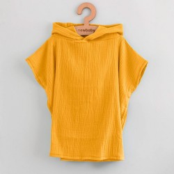 Detské mušelínové pončo New Baby Feeling toffe 80 cm podľa obrázku