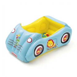 Detské nafukovacie autíčko Fisher-Price s loptičkami 119x79x51 cm multicolor