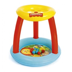 Detské nafukovacie hracie centrum s otvormi na lopty Fisher Price multicolor