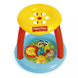 Detské nafukovacie hracie centrum s otvormi na lopty Fisher Price multicolor #1