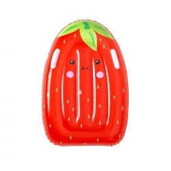Detské nafukovacie lehátko rukoväťami Bestway Jahoda 84cm x 56cm Červená