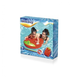 Detské nafukovacie lehátko rukoväťami Bestway Jahoda 84cm x 56cm Červená #5