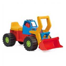 Detské odrážadlo Bager nakladač BAYO 74 cm modrý #2