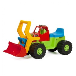 Detské odrážadlo Bager nakladač BAYO 74 cm modrý #3