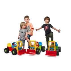 Detské odrážadlo Bager nakladač BAYO 74 cm modrý #6