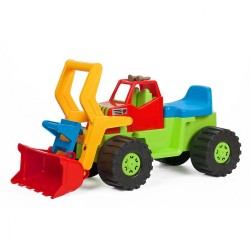 Detské odrážadlo Bager nakladač BAYO 74 cm zelený