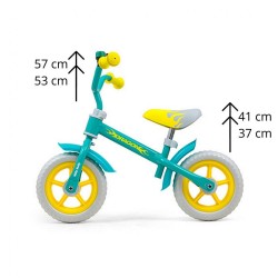 Detské odrážadlo bicykel Milly Mally Dragon Mint zelená #1