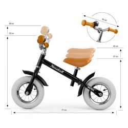 Detské odrážadlo bicykel Milly Mally Marshall Air Black Čierna #6