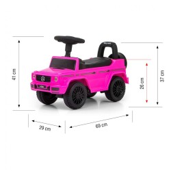 Detské odrážadlo MERCEDES G350d Milly Mally ružove #4