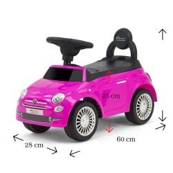Detské odrážadlo Milly Mally FIAT ružové #1