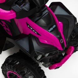 Detské odrážadlo s vodiacou tyčou Baby Mix Mega červené #4