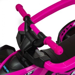 Detské odrážadlo s vodiacou tyčou Baby Mix Mega žlté Červená #8