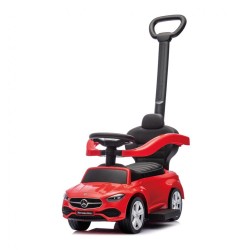 Detské odrážadlo s vodiacou tyčou MERCEDES C-Class Deluxe Milly Mally Red Červená