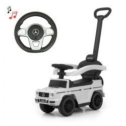 Detské odrážadlo s vodiacou tyčou MERCEDES G350d Milly Mally biele #3
