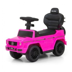 Detské odrážadlo s vodiacou tyčou MERCEDES G350d Milly Mally ružové #3