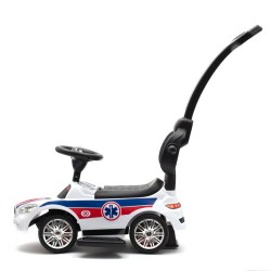 Detské odrážadlo so zvukom a vodiacou tyčou Baby Mix AMBULANCE biele #3