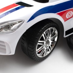 Detské odrážadlo so zvukom a vodiacou tyčou Baby Mix AMBULANCE biele #8