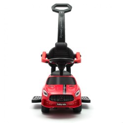 Detské odrážadlo so zvukom a vodiacou tyčou Baby Mix RACER červené #1