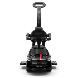 Detské odrážadlo so zvukom a vodiacou tyčou Baby Mix RACER čierne #1