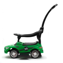 Detské odrážadlo so zvukom a vodiacou tyčou Baby Mix RACER zelené #3