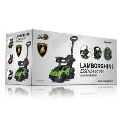 Detské odrážadlo so zvukom a vodiacou tyčou Milly Mally LAMBORGHINI ESSENZA SC V12 oranžové #9