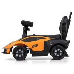 Detské odrážadlo so zvukom a vodiacou tyčou Milly Mally LAMBORGHINI ESSENZA SC V12 oranžové #3