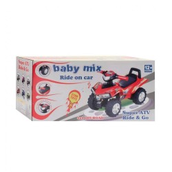 Detské odrážadlo so zvukom Štvorkolka Baby Mix sivá #8