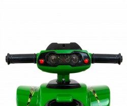 Detské odrážadlo so zvukom Štvorkolka Milly Mally Monster Military zelená #1