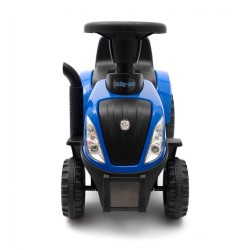 Detské odrážadlo traktor s vlečkou a náradim Baby Mix New Holland modrý #2