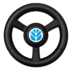 Detské odrážadlo traktor s vlečkou a náradim Baby Mix New Holland modrý #3