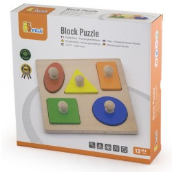 Detské vkladacie puzzle pečiatky Viga Tvary multicolor #1