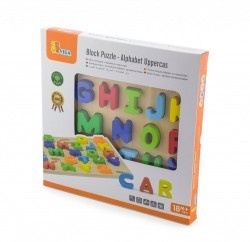 Detské vkladacie puzzle  Viga  Abeceda multicolor #1