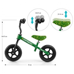 Detský balančný bicykel Milly Mally Dragon green zelená #4