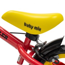 Detský balančný bicykel s brzdou Baby Mix Traveller červený #2