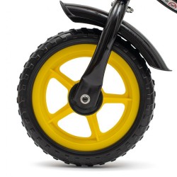 Detský balančný bicykel s brzdou Baby Mix Traveller čierny #4
