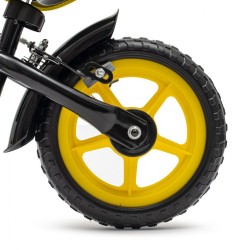 Detský balančný bicykel s brzdou Baby Mix Traveller čierny #5