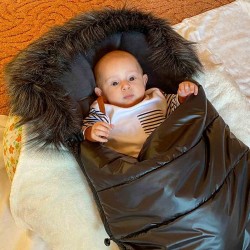 Detsky fusak NEW BABY 3v1 s kožušinou ružový #3