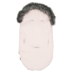 Detsky fusak NEW BABY s kožušinou dusty pink ružová #2