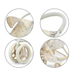 Detský golfový kočík pre bábiky Milly Mally Susie Nature prírodná #4