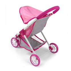 Detský golfový kočík pre bábiky Milly Mally Susie Prestige Pink ružová #3